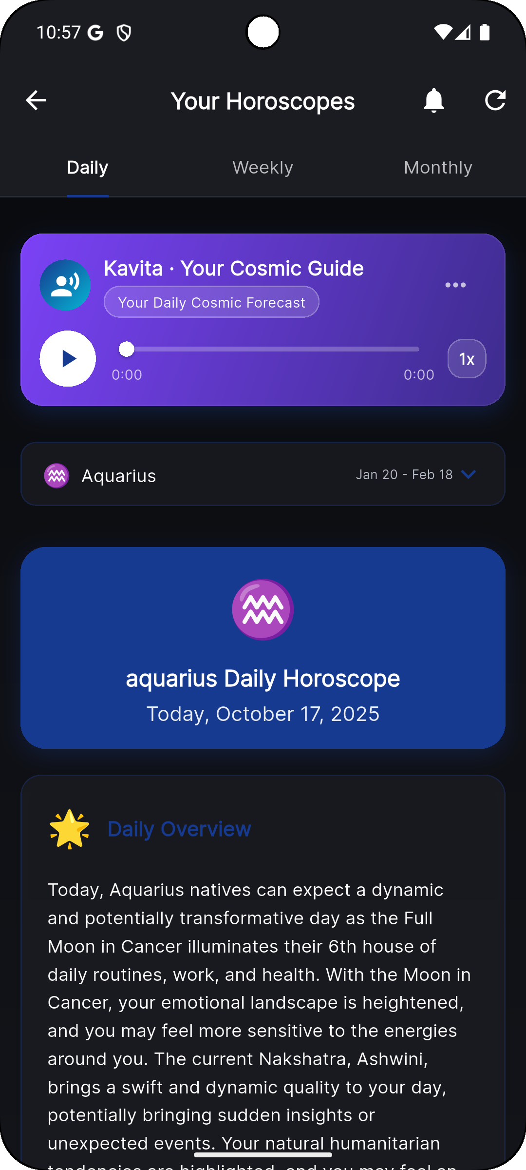 AstroNav App Screenshot 2